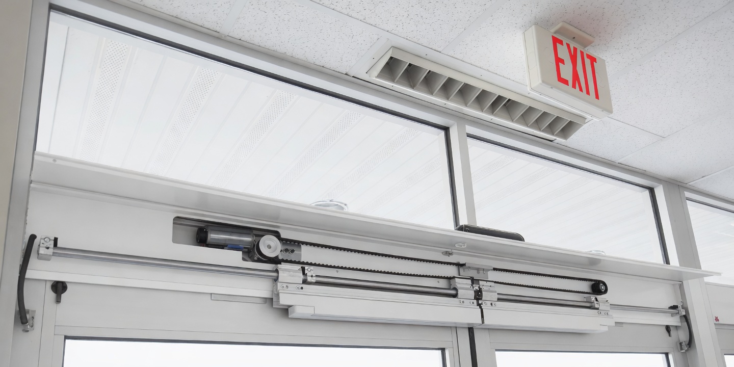 Doortronix rod-and-bearing drive — header interior